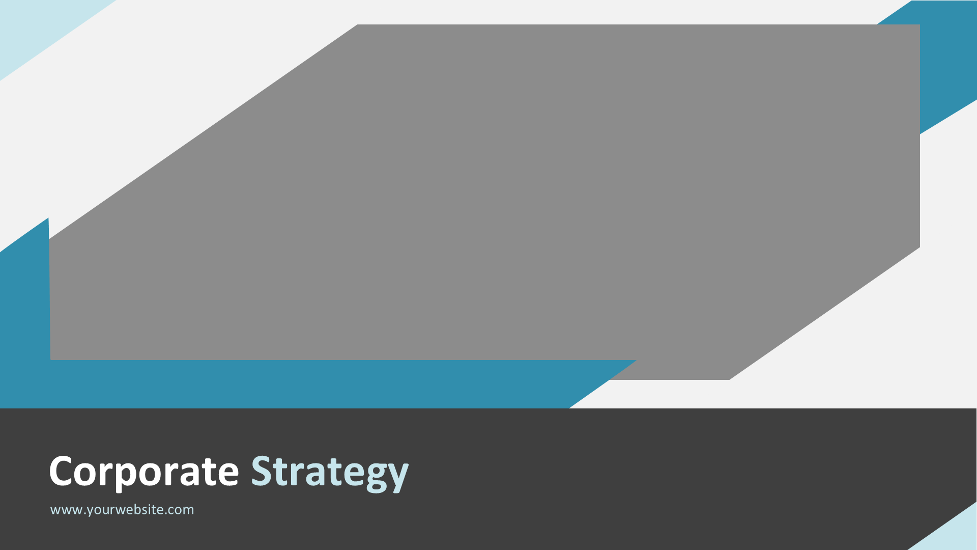 Corporate Strategy Blue slide 1